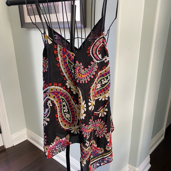 Anthropologie HD in Paris Moonset Silk Tank 8 - Picture 5 of 8